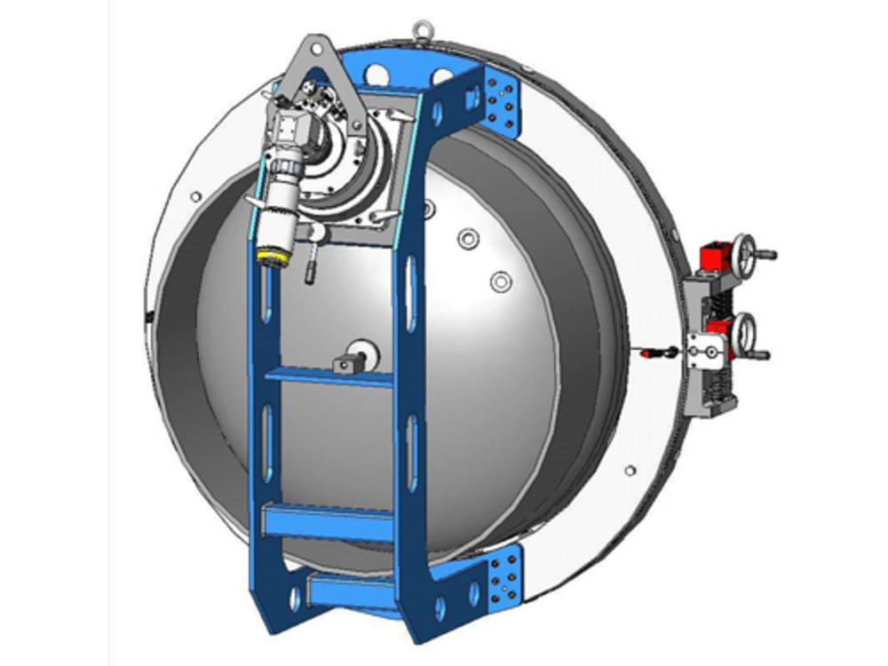 EQUIPEMENT D’USINAGE DE BOSSAGE SUR CONTENEURS